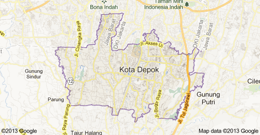 Peta Kota Depok