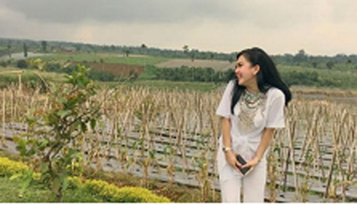 Syahrini pamer kebun